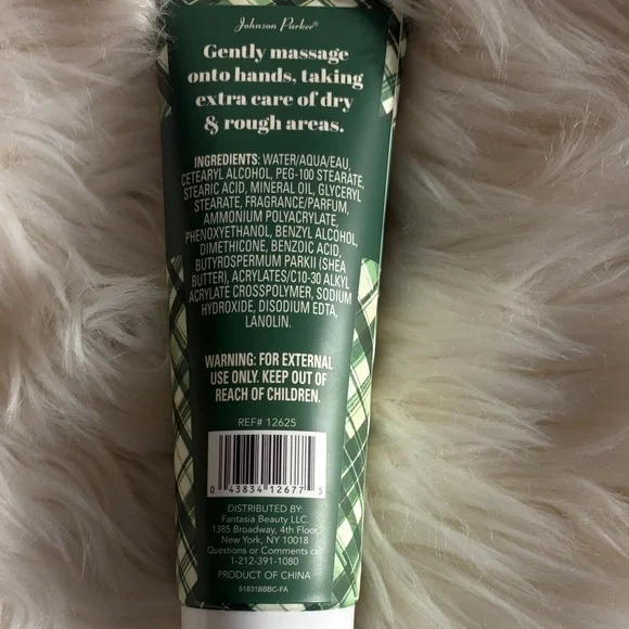 Shea Butter Hand Cream - Green Plaid - Picture 2 of 2